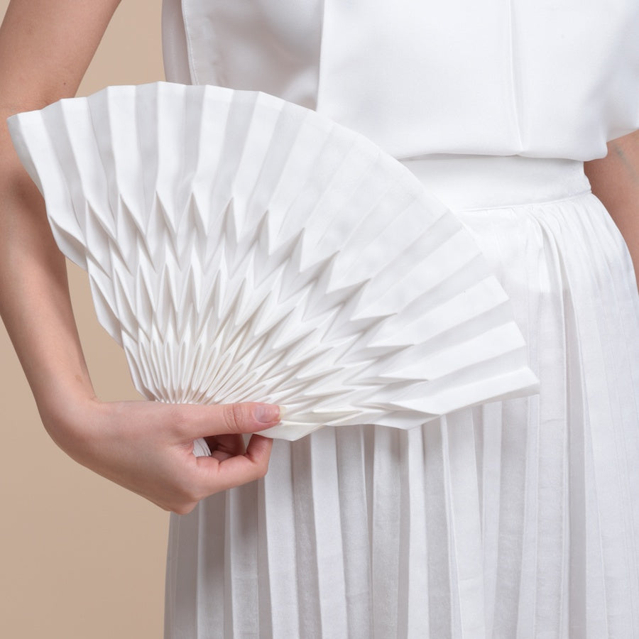 The Comète long skirt - white
