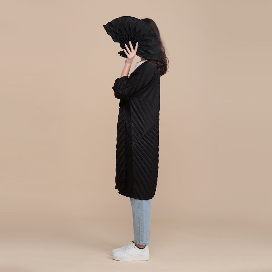 The long Kimono - black