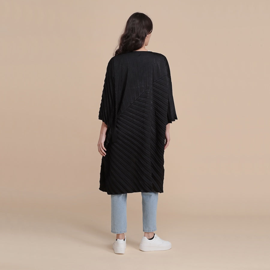 The long Kimono - black