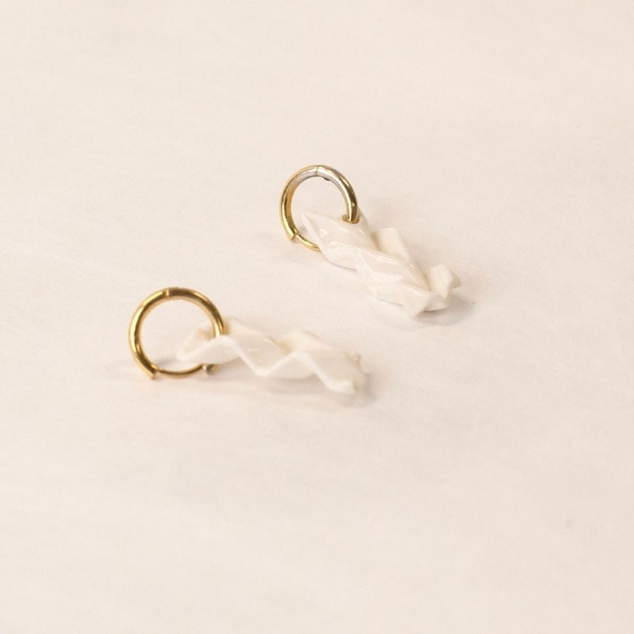 Boucles d'oreilles porcelaine - modèle au choix