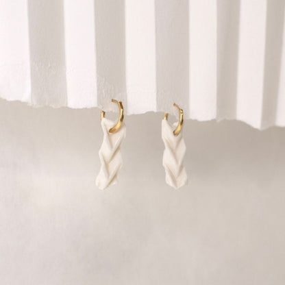 Boucles d'oreilles porcelaine - modèle au choix