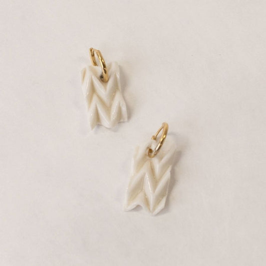 Boucles d'oreilles porcelaine - modèle au choix