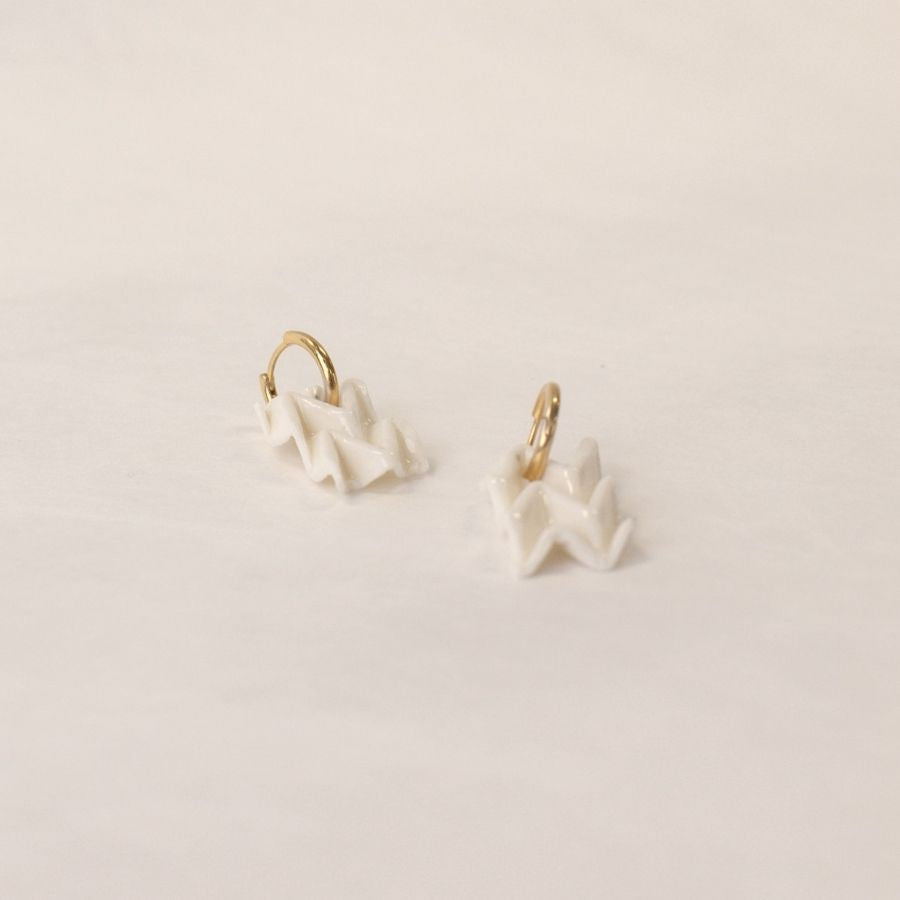 Boucles d'oreilles porcelaine - modèle au choix