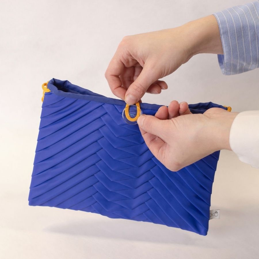 Le Sac Écailles - médium - bleu