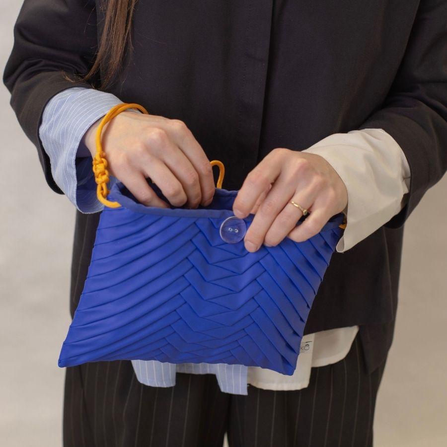 Le Sac Écailles - médium - bleu