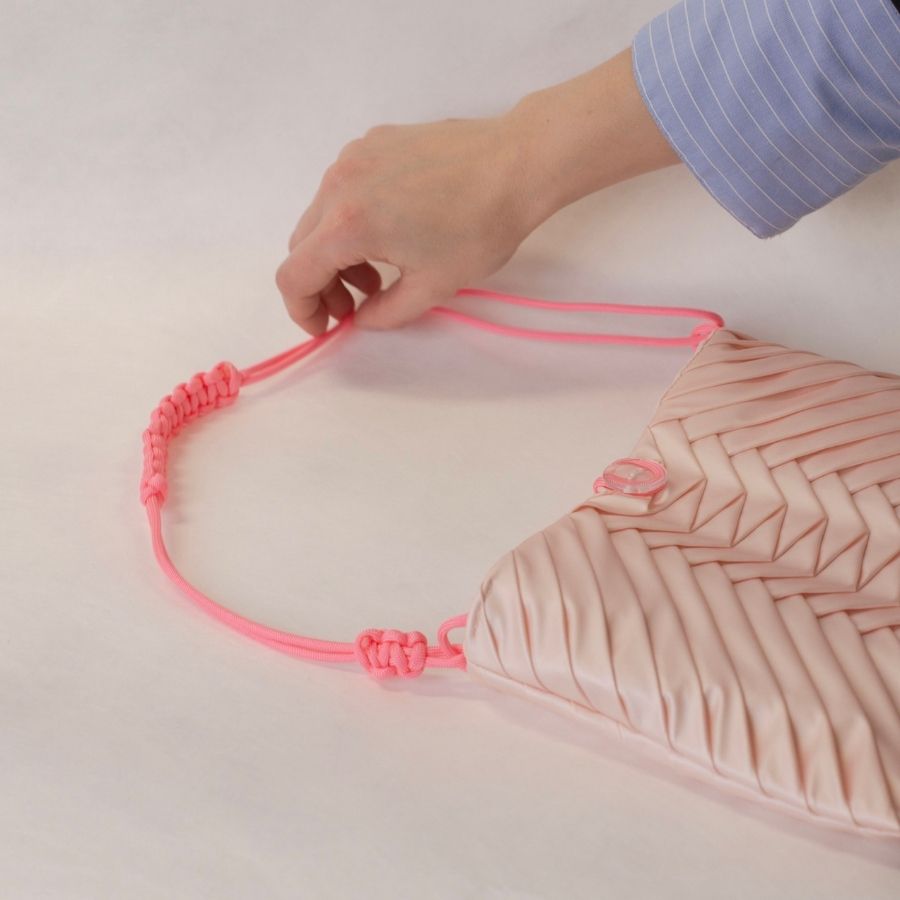 Le Sac Écailles - médium - rose