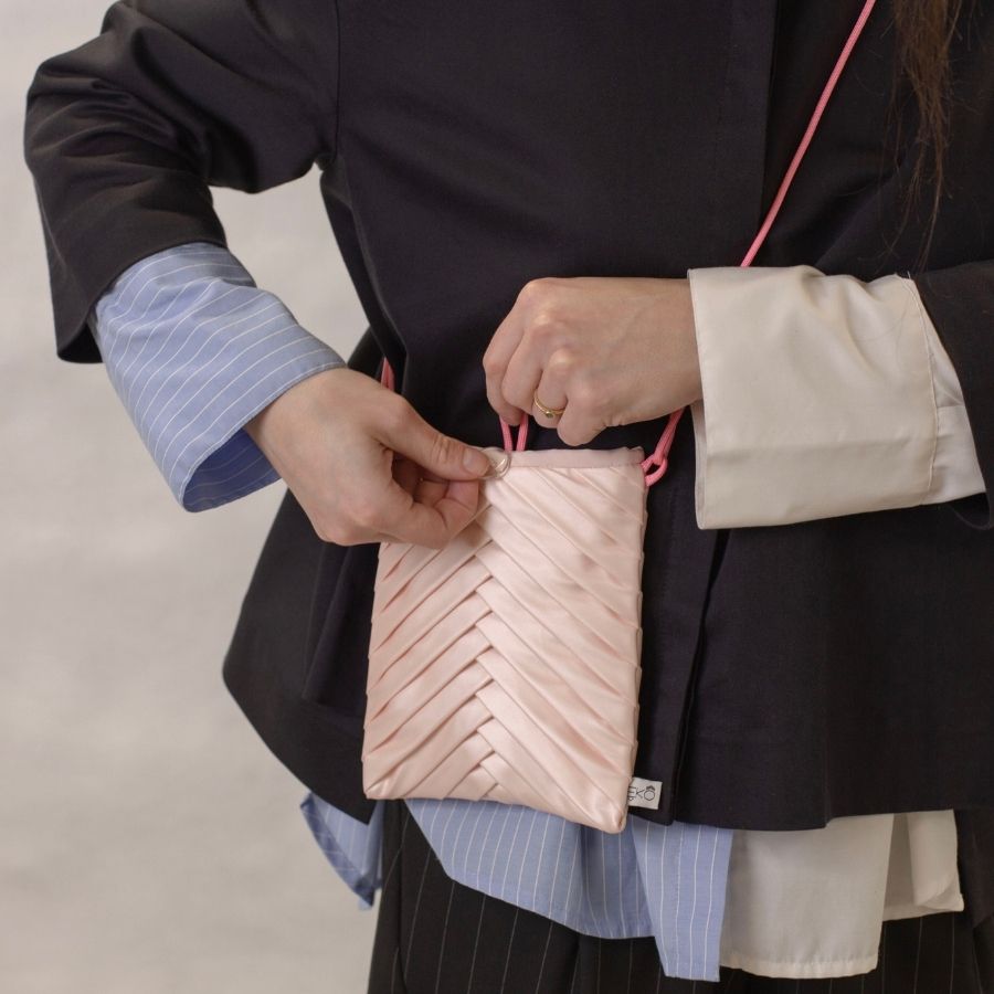 Le Sac Écailles - mini - rose