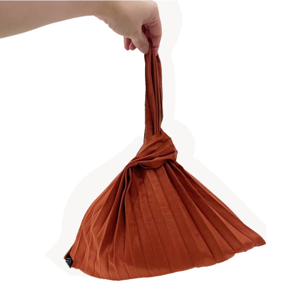 The Soleil bag in suede - brick