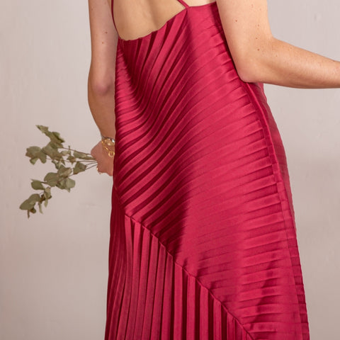 CONSTELLATION short dress - burgundy - size XS