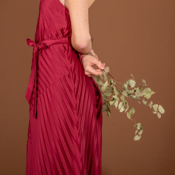 CONSTELLATION short dress - burgundy - size XS