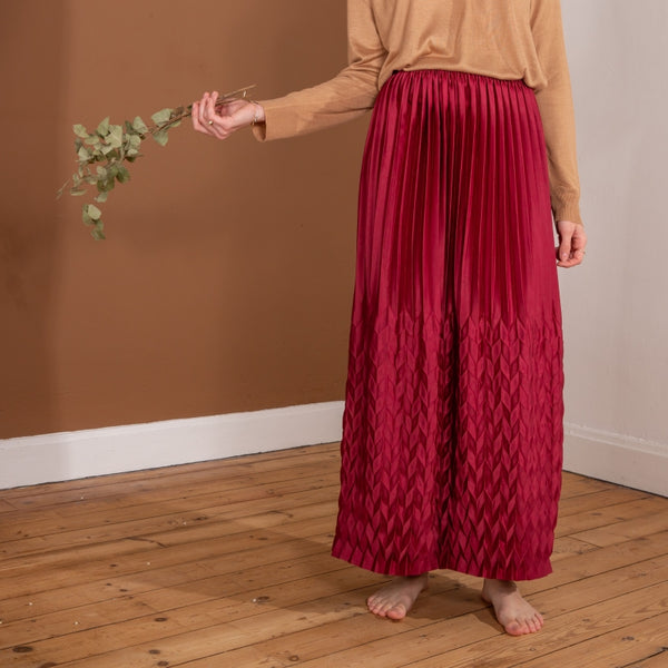 COMETE long skirt - burgundy