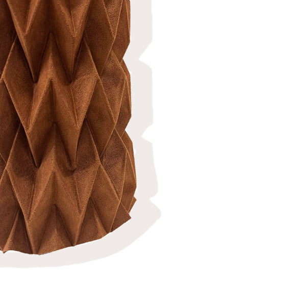 The suede plant pot - camel