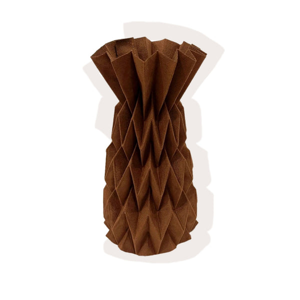 The suede plant pot - camel