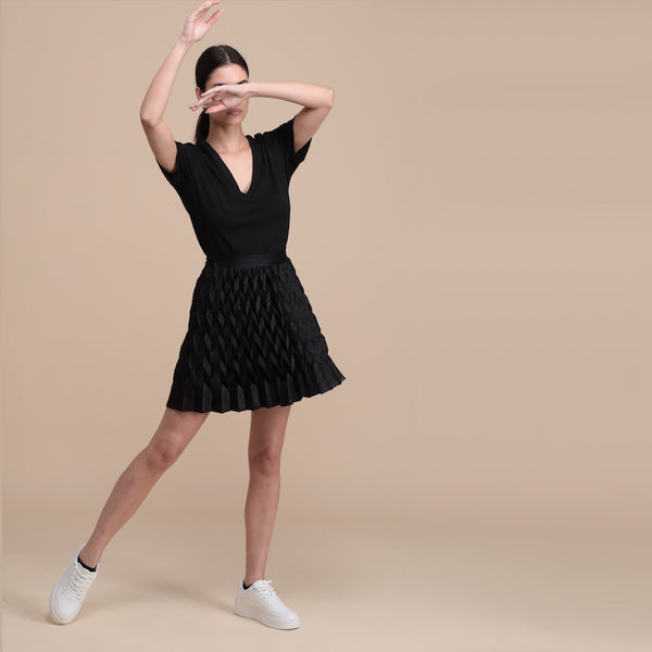 The Comète short skirt - black