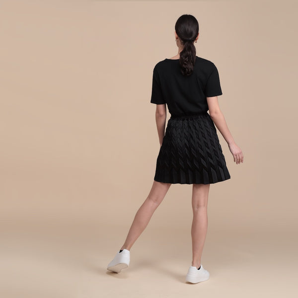 The Comète short skirt - black