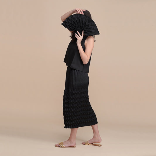 The Comète long skirt - black