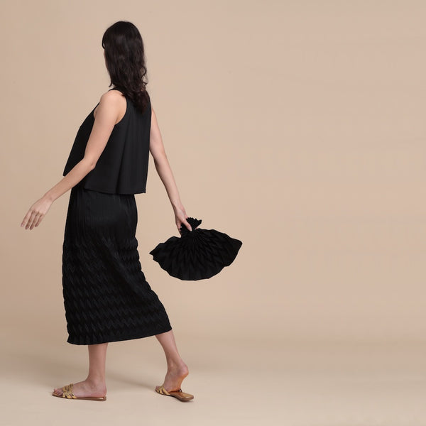 The Comète long skirt - black