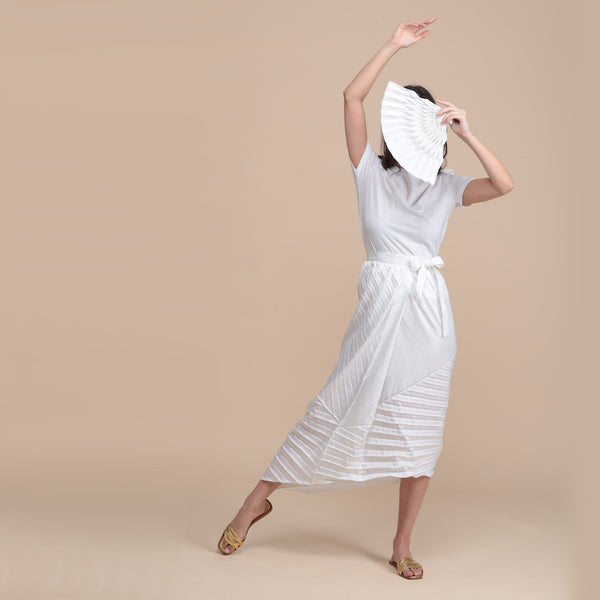 The Wrap Skirt - white