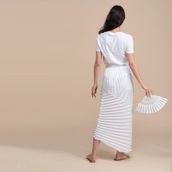 The Wrap Skirt - white
