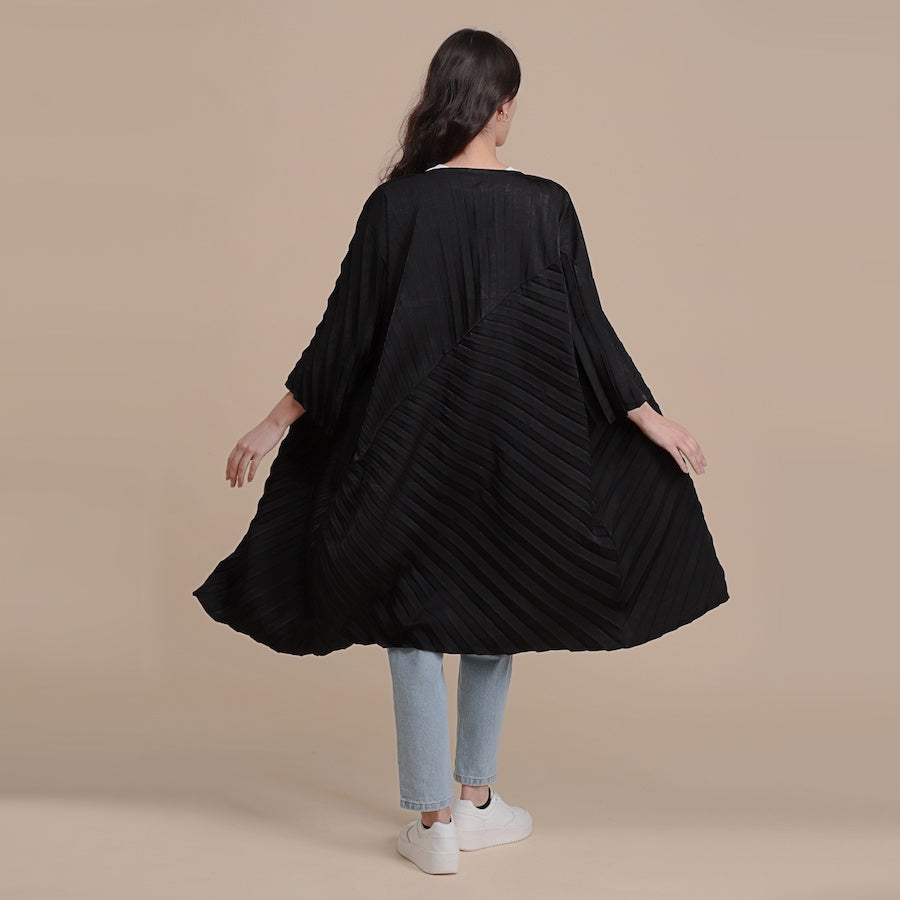 The long Kimono - black