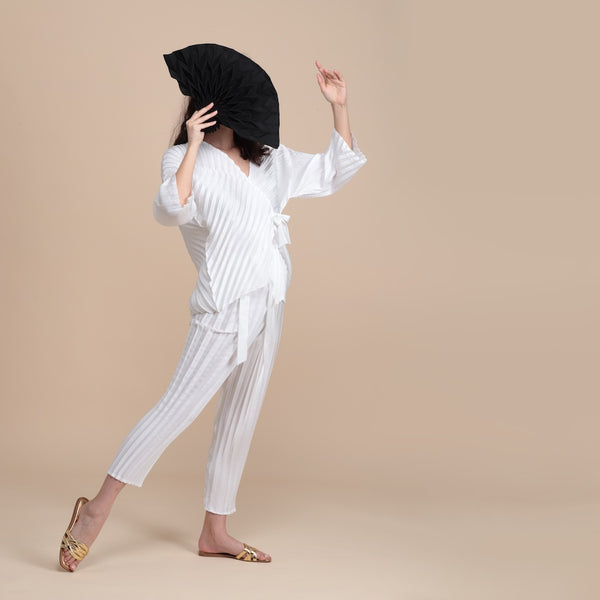 Le Pantalon soleil - blanc