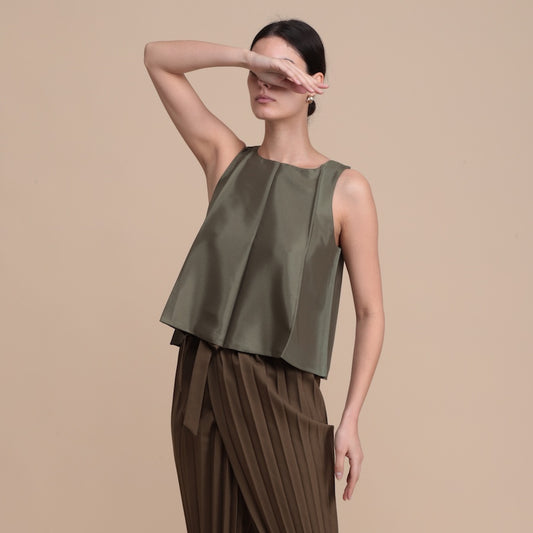 The Top - khaki